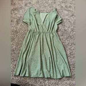 Green Polka Dot Dress